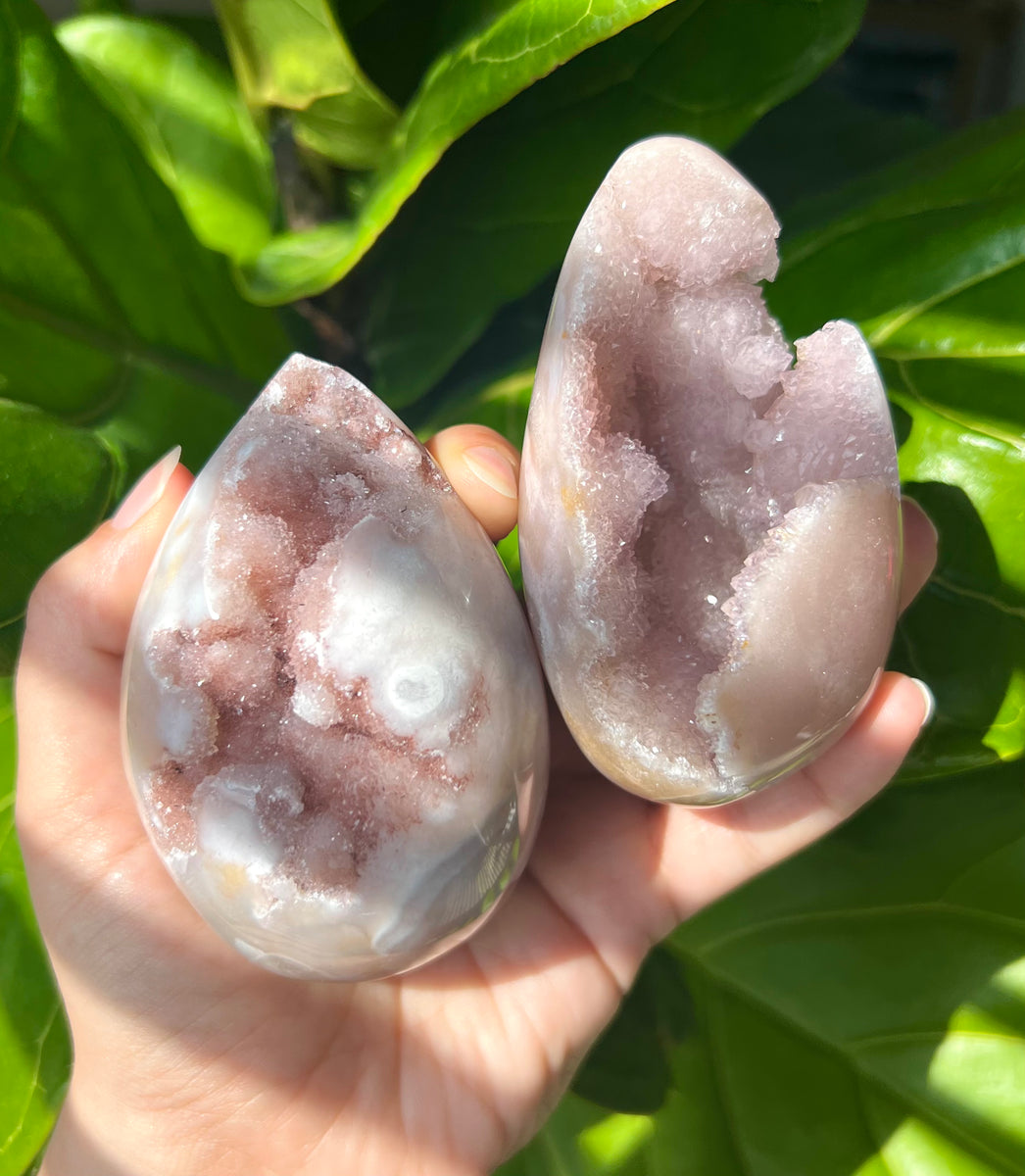 Pink Amethyst x Flower Agate Egg - Pick Your Own – Faerie Goddess Gems