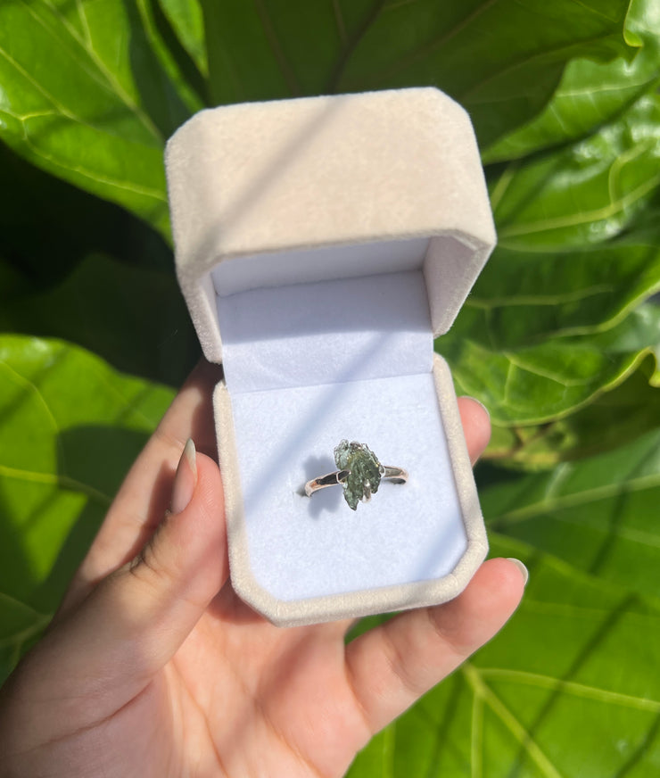 Moldavite Ring Size 9