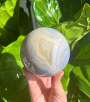 High Quality Flower Agate Sphere P