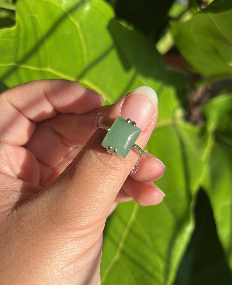 Green Aventurine Ring size 8.5