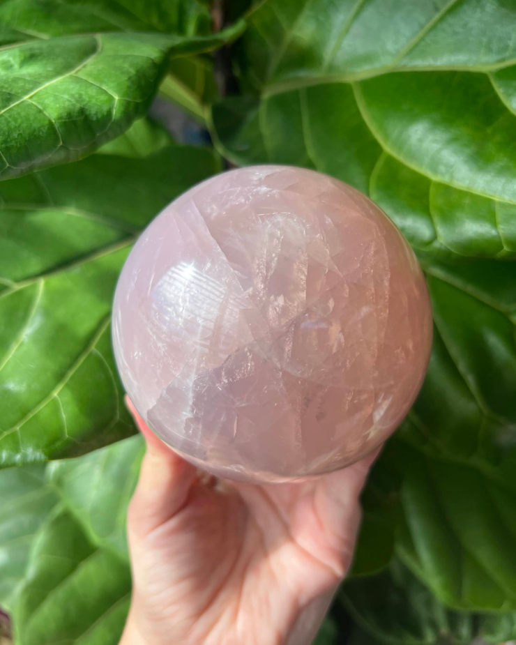 XL Rose Quartz Sphere