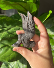 Silver Sheen Obsidian Fairy