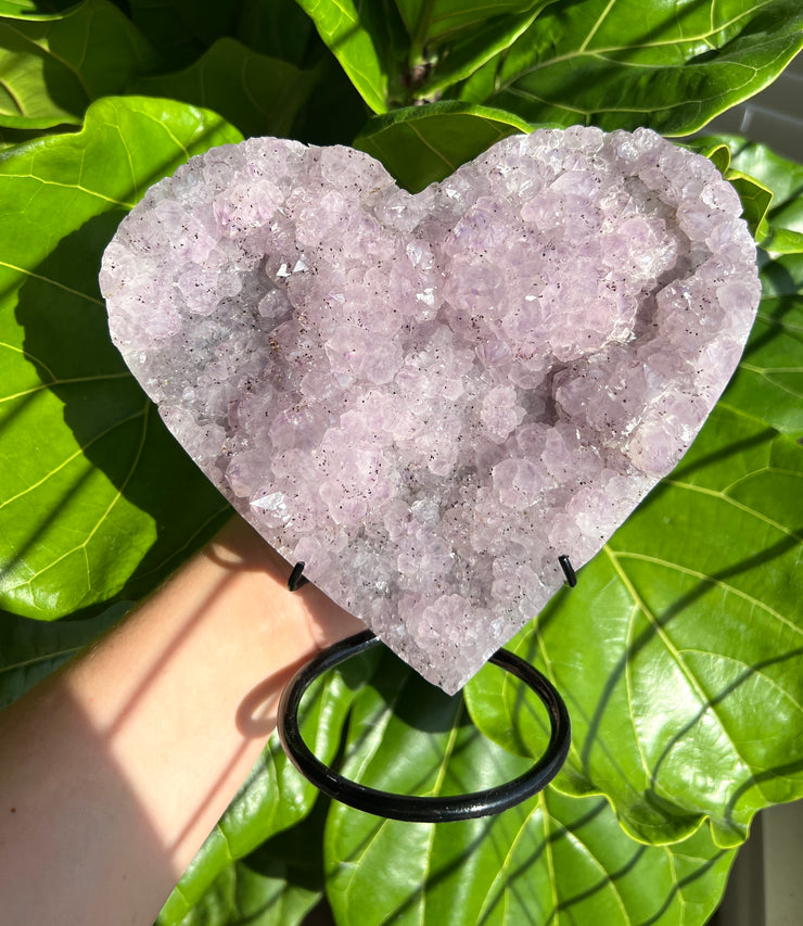 XL Amethyst Heart D