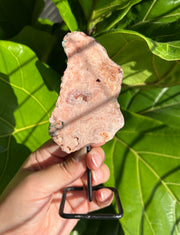 Pink Amethyst Slab on Stand