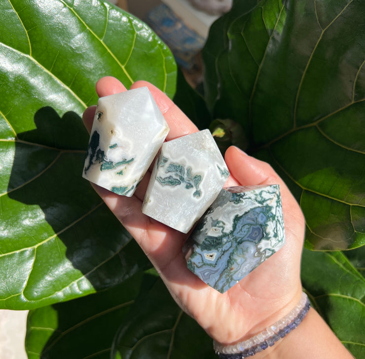 Moss Agate Cupcake - Pick Your Own