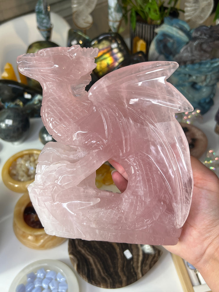 Rose Quartz Dragon