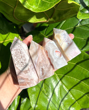 High Quality Flower Agate Tower - Pick Your Own