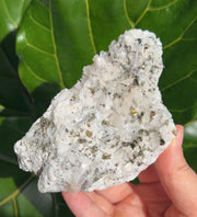 Pyrite on Quartz Cluster