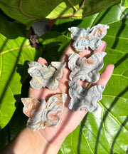 Raw Chalcedony Butterfly