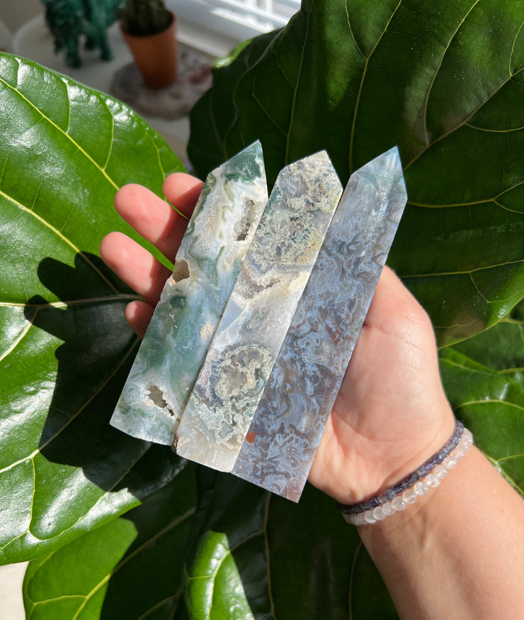 Moss Agate Tower - Pick Your Own
