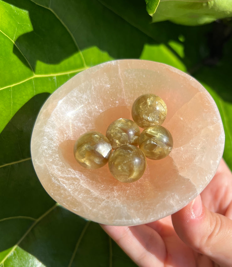 Golden Muscovite (Mica) Mini Sphere