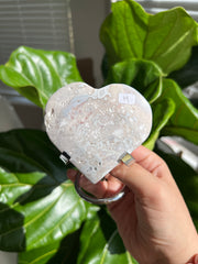 High Quality Flower Agate Heart H