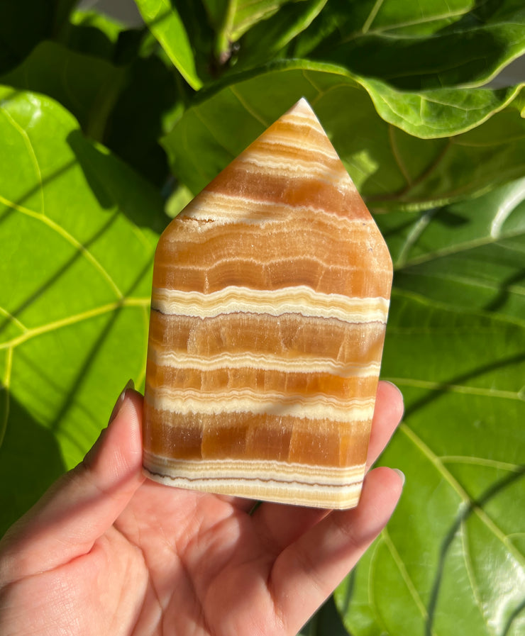 Orange Calcite Flame