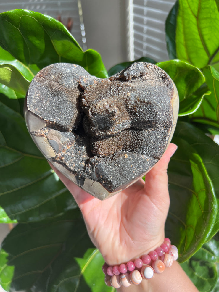 XL Druzy Septerian Heart