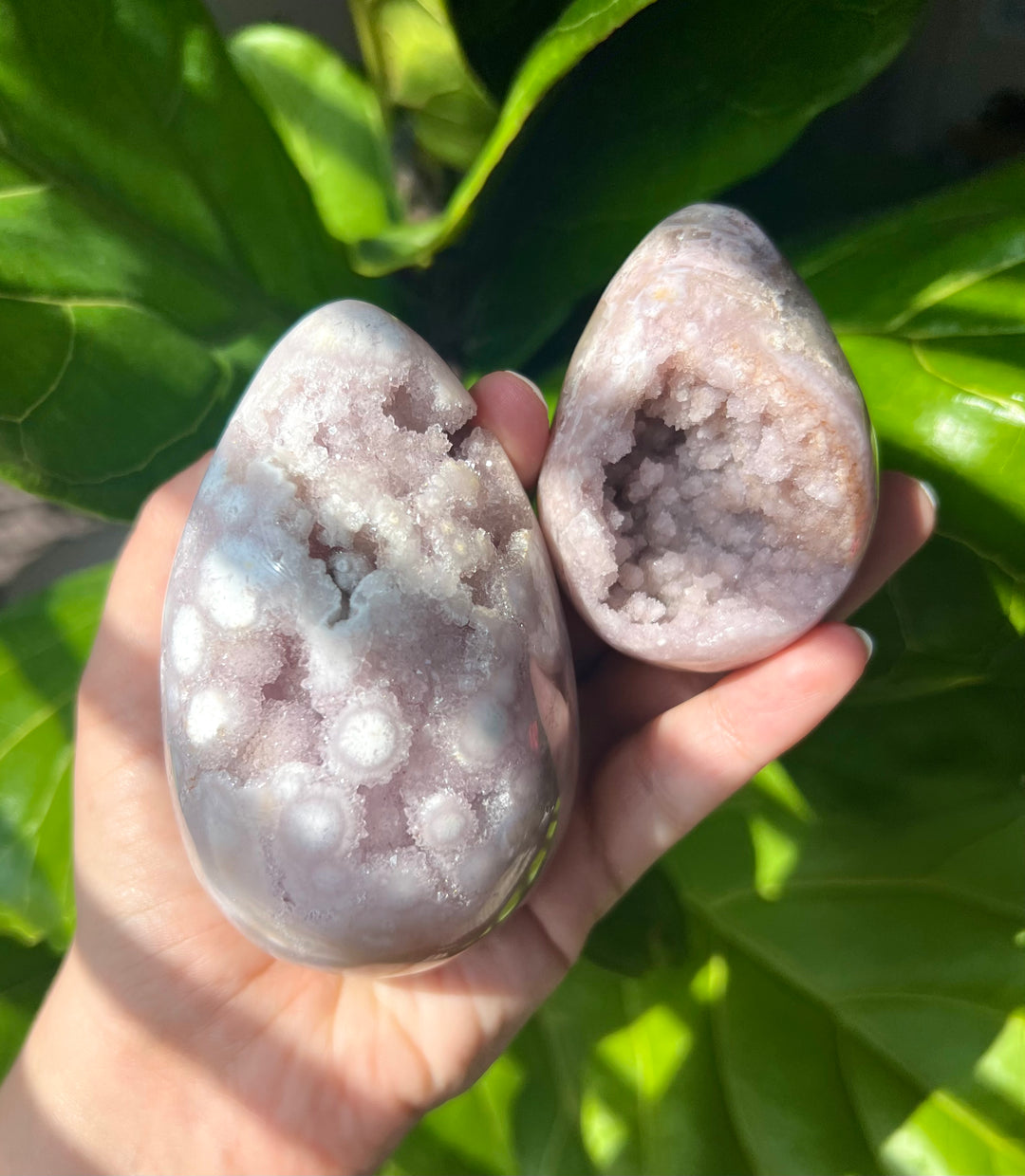 Pink Amethyst x Flower Agate Egg - Pick Your Own – Faerie Goddess Gems