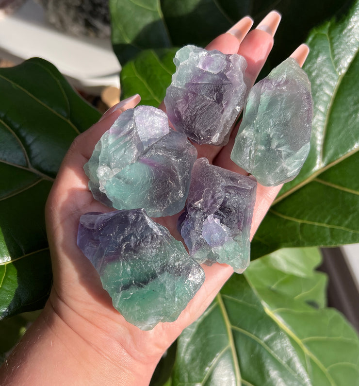 Raw Banded Fluorite