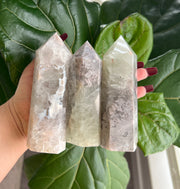 Flower Agate Towers with Chlorite - Pick Your Own
