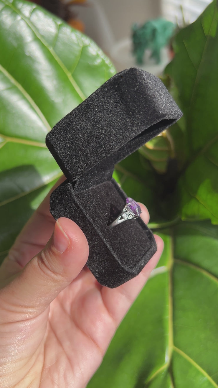 Amethyst Ring - Size Adjustable