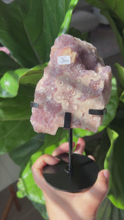 Pink Amethyst Slab on Stand - Pick Your Own