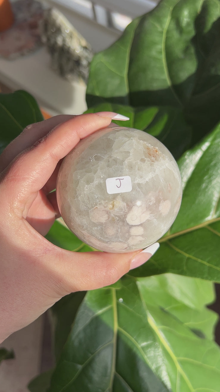 Flower Agate Sphere - Pick Your Own