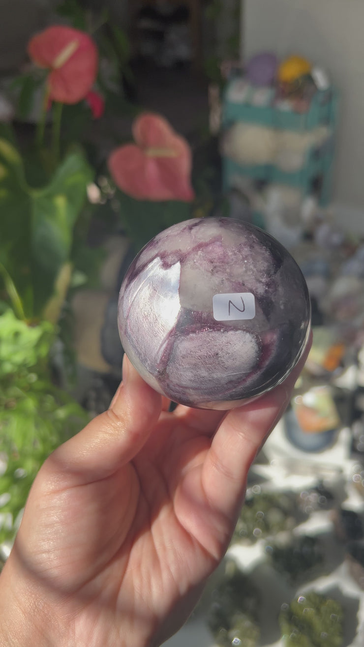 Medium Mica Lepidolite Sphere - Pick Your Own
