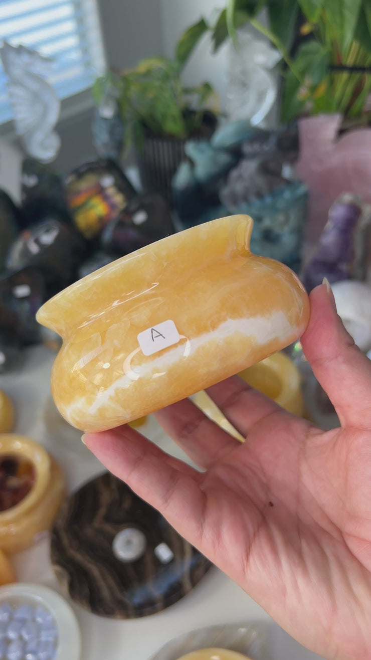 Orange Calcite Jar - Pick Your Own