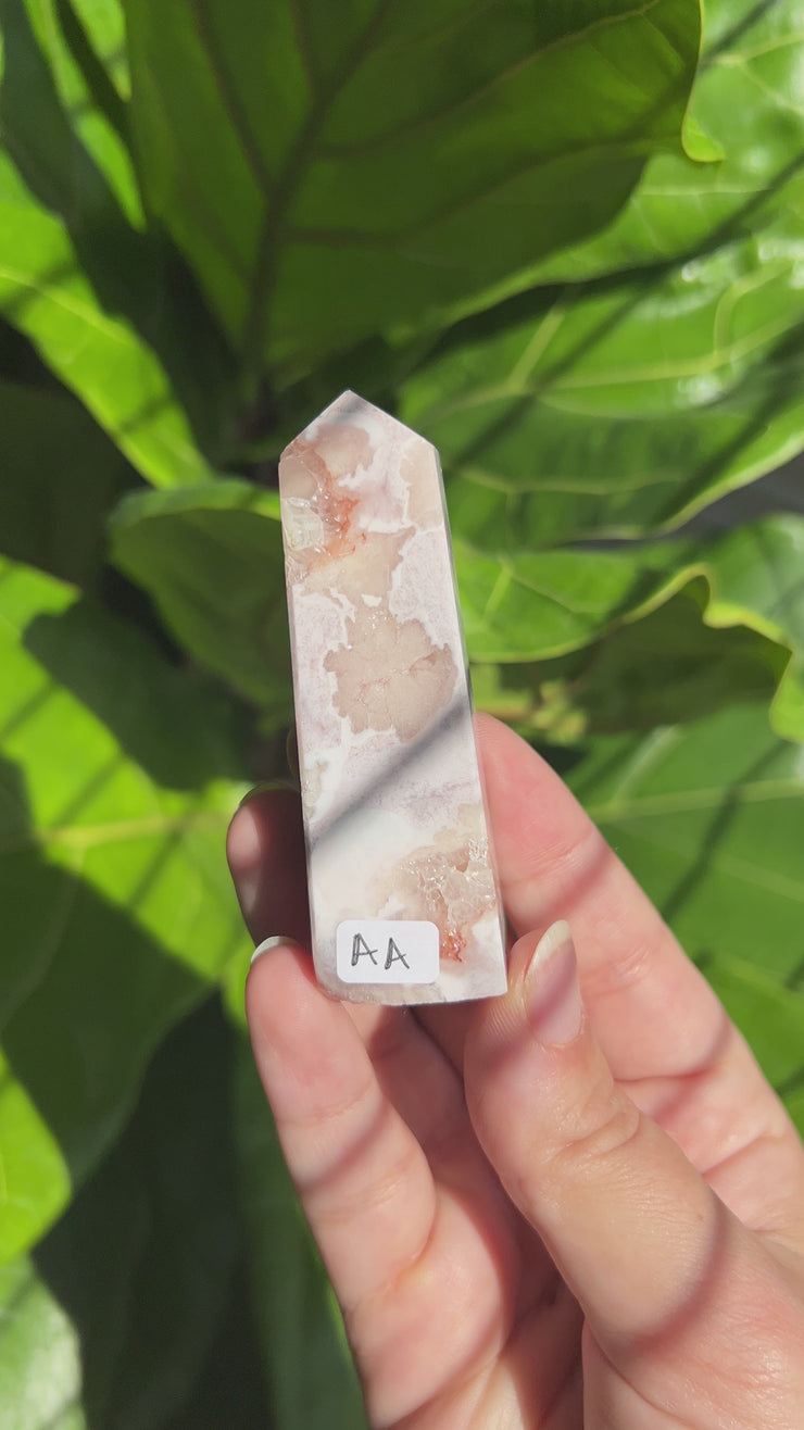 High Quality Flower Agate Tower - Pick Your Own