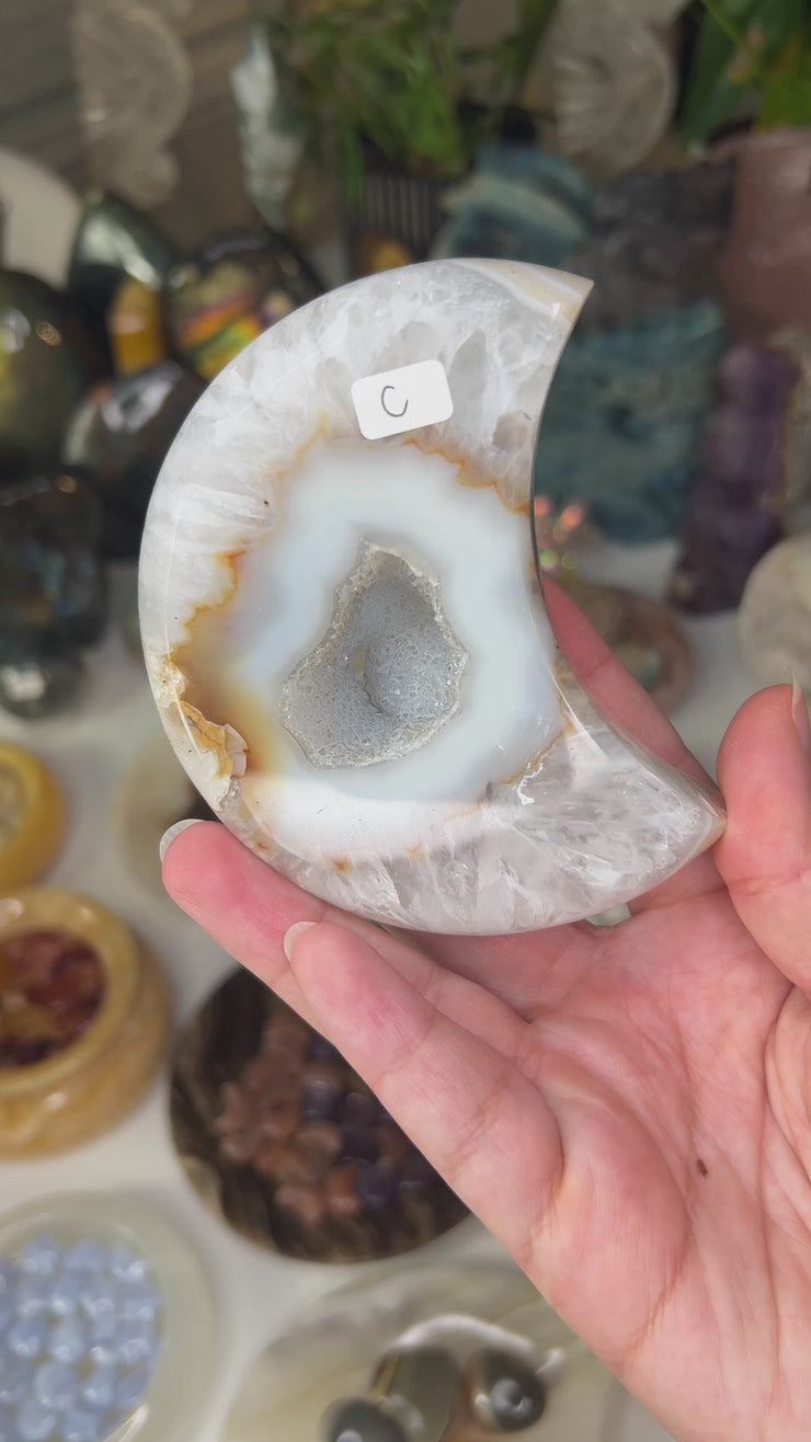 Druzy Agate Moon - Pick Your Own