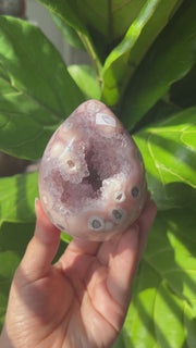 Pink Amethyst x Flower Agate Egg - Pick Your Own