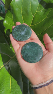 Moss Agate Disk - Pick Your Own