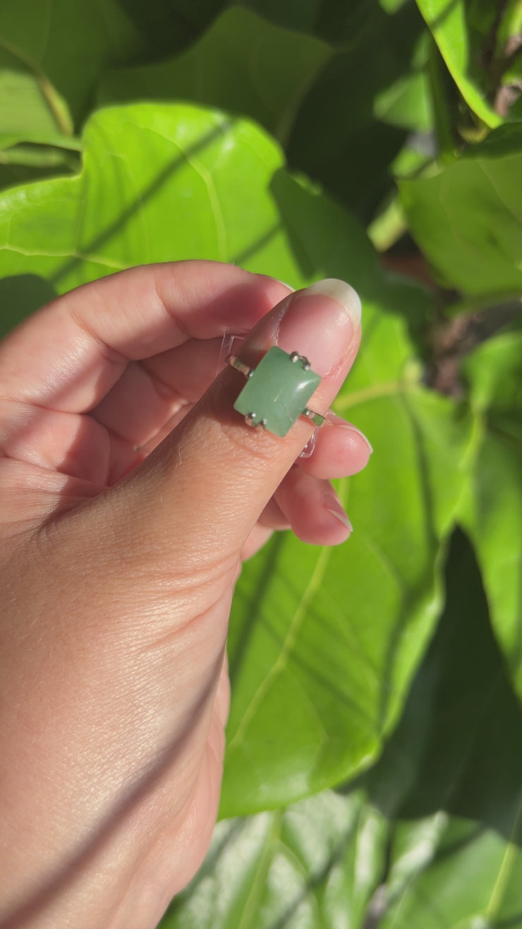 Green Aventurine Ring size 8.5