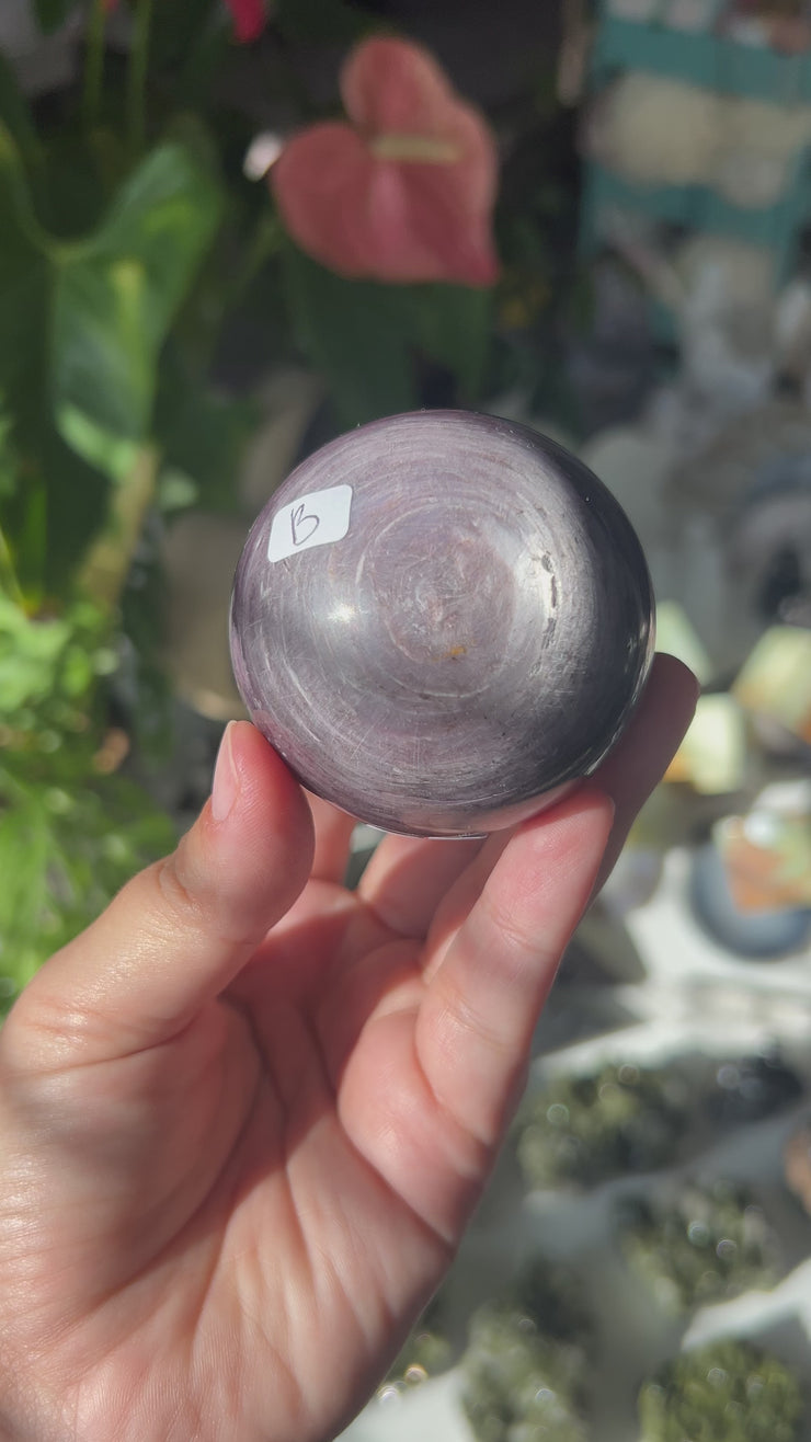 Small Mica Lepidolite Sphere - Pick Your Own
