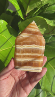 Orange Calcite Flame