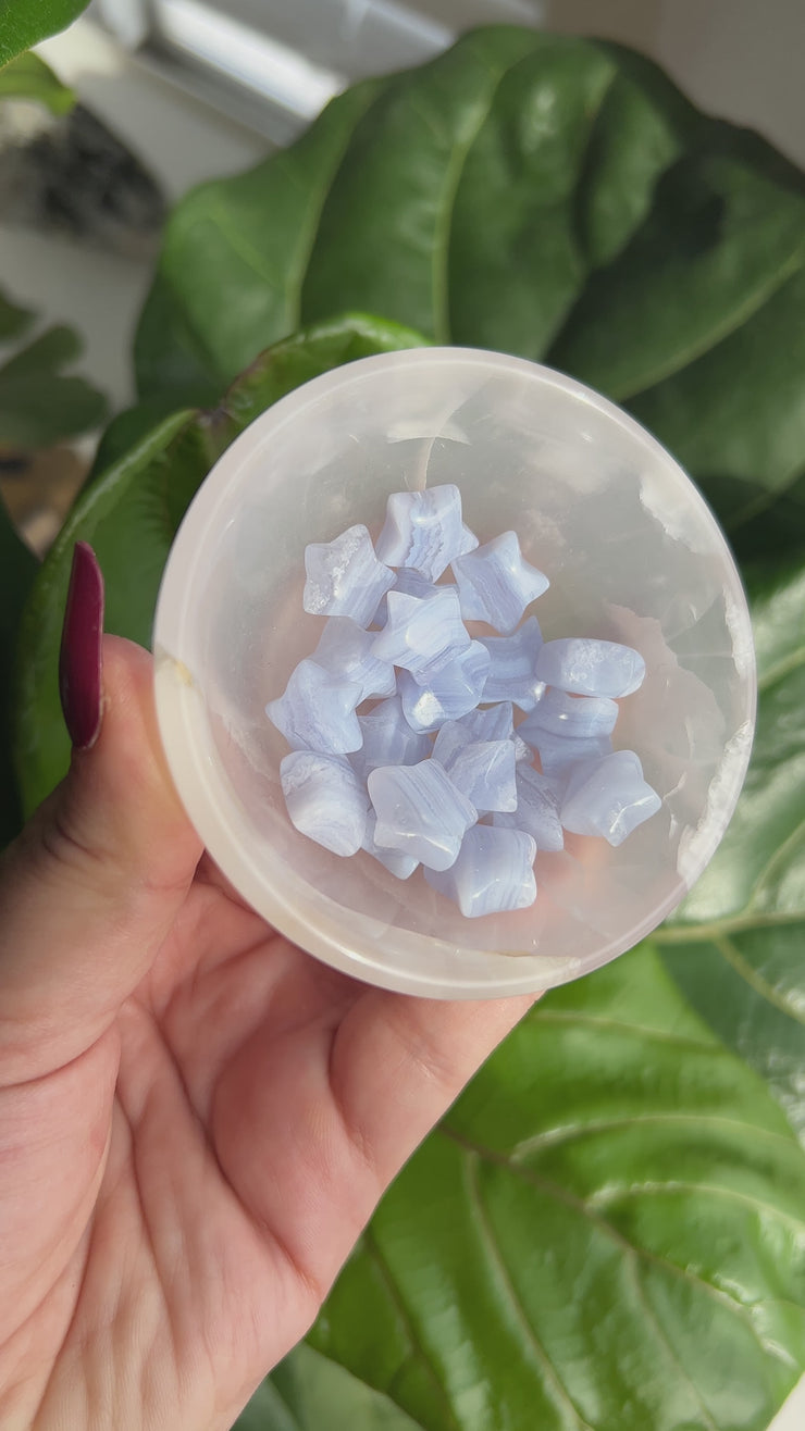 Blue Lace Agate Mini Star