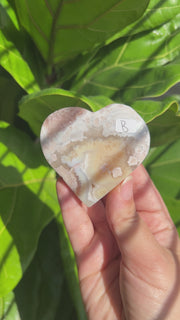 High Quality Flower Agate Heart - Pick Your Own