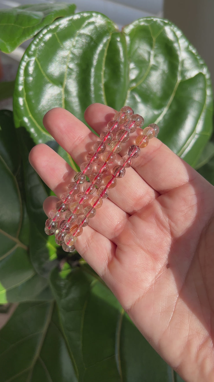 Multicolor Rutile Quartz Bracelet