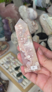 Pink Amethyst x Flower Agate Tower - Pick Your Own