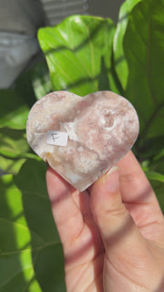 High Quality Flower Agate Heart - Pick Your Own