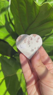 High Quality Flower Agate Heart - Pick Your Own