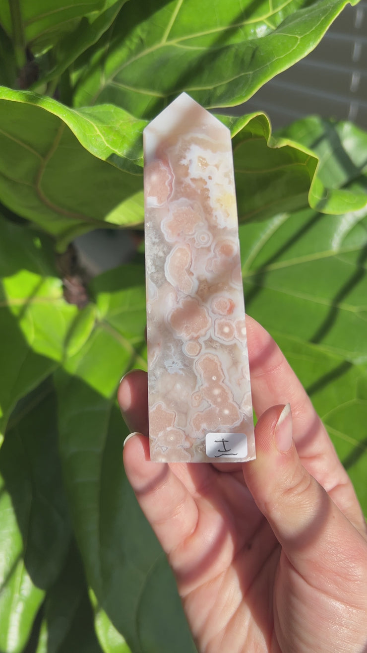 High Quality Flower Agate Tower - Pick Your Own