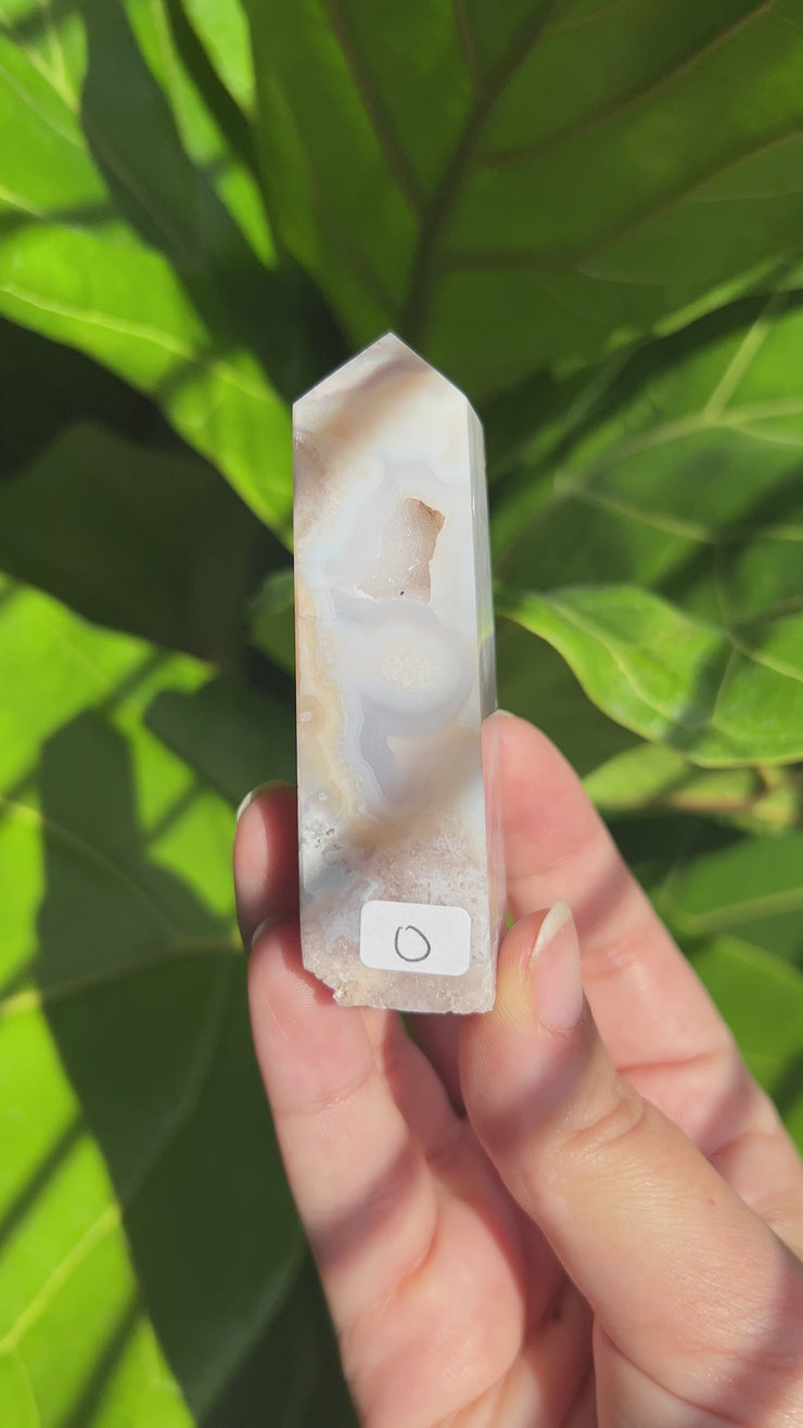 High Quality Flower Agate Tower - Pick Your Own