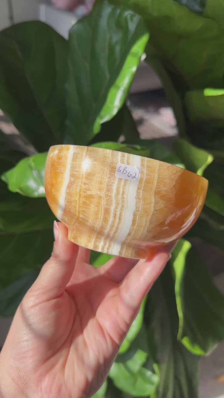 Orange Calcite Bowl - Pick Your Own