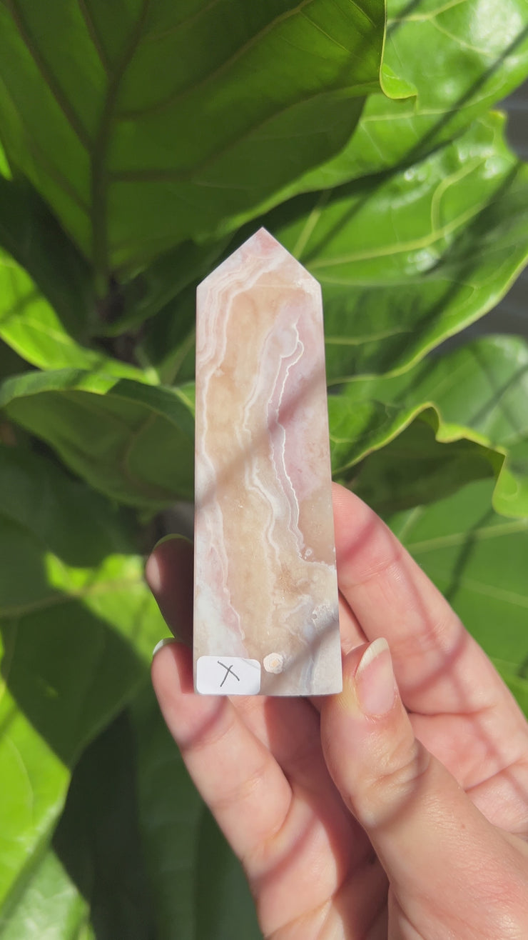 High Quality Flower Agate Tower - Pick Your Own