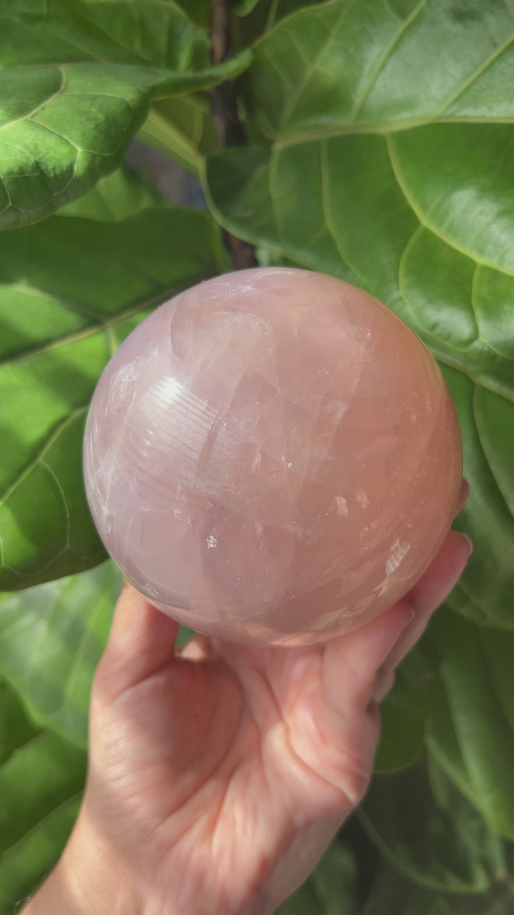 XL Rose Quartz Sphere