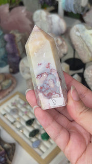 Pink Amethyst x Flower Agate Tower - Pick Your Own