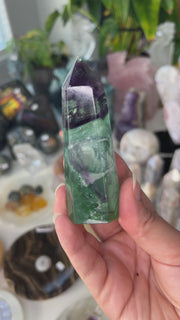 Snowflake Fluorite Tower