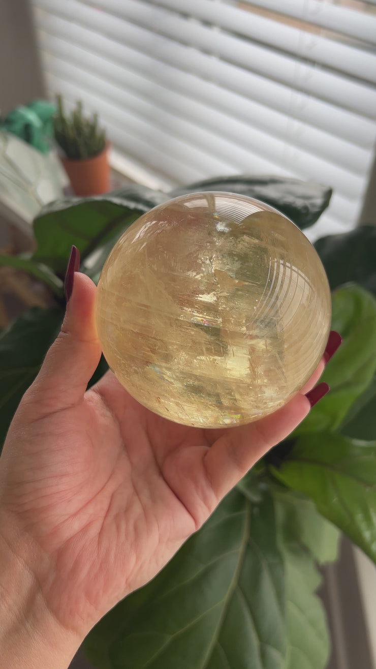 Honey Calcite Sphere - Pick Your Own