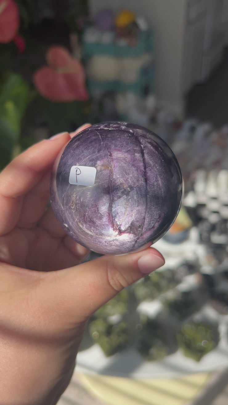 Medium Mica Lepidolite Sphere - Pick Your Own