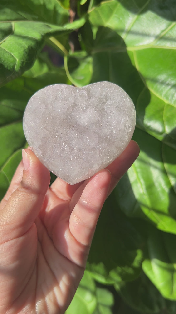Rainbow Amethyst Heart - Pick Your Own