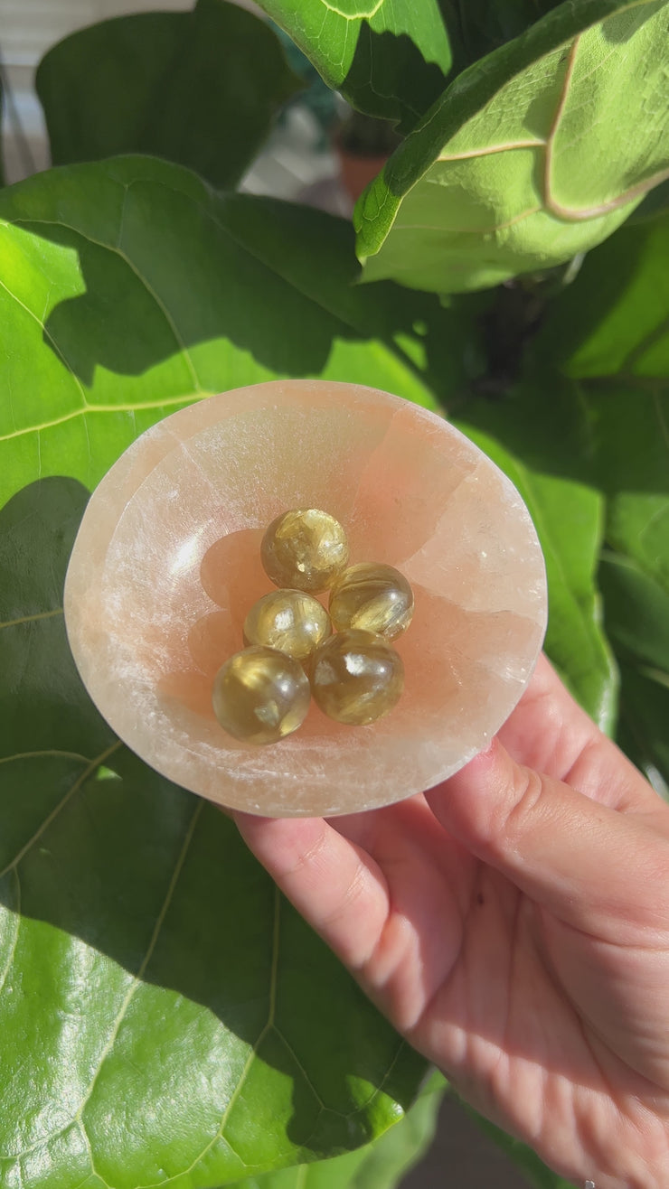 Golden Muscovite (Mica) Mini Sphere